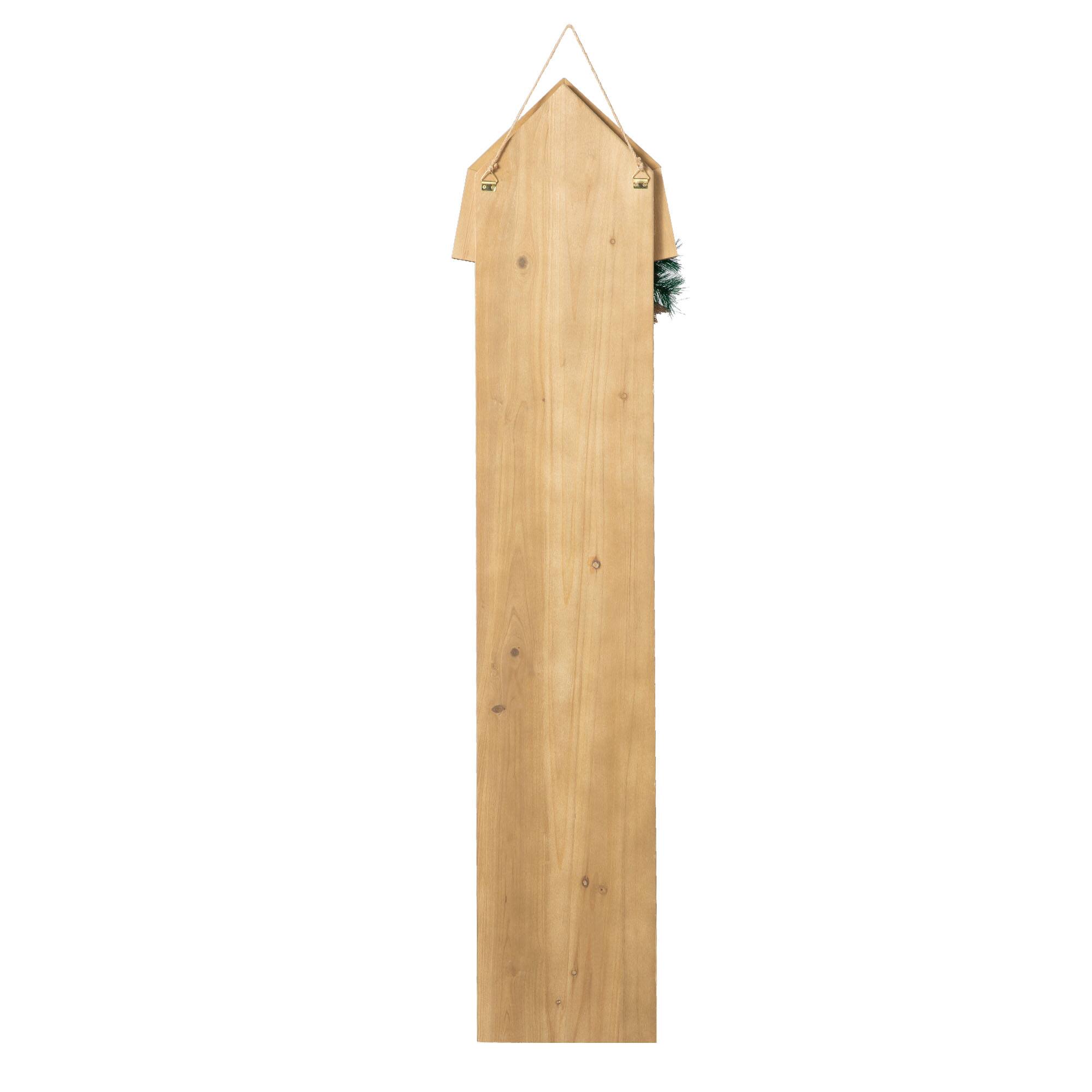 Glitzhome® 42" "Merry Christmas" Wood Barn Porch Sign